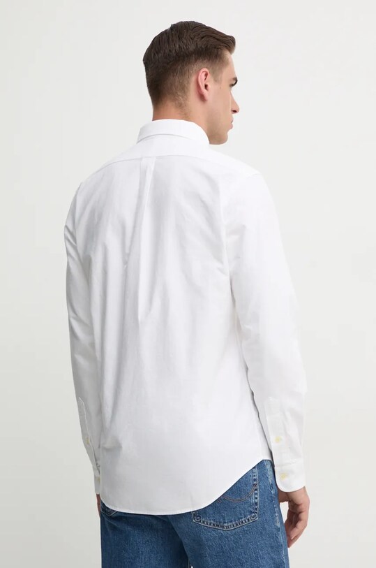 Βαμβακερό πουκάμισο Polo Ralph Lauren λευκό 710792041