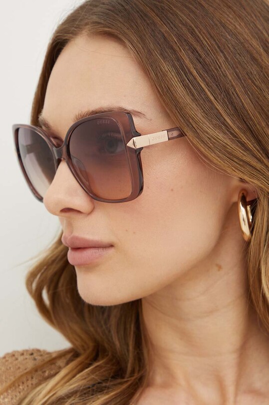 Γυαλιά ηλίου Guess ορθογώνιο μπεζ GU7820.5659Z