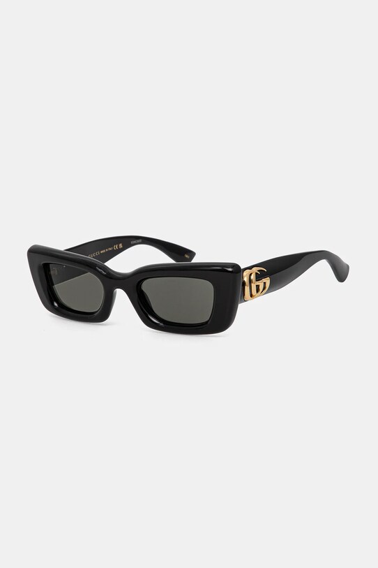 Γυαλιά ηλίου Gucci ορθογώνιο μαύρο GG1827S