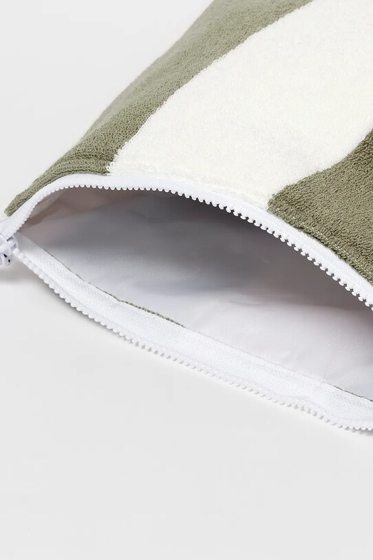 Lifestyle Τσάντα παραλίας SunnyLife Vacay Olive Stripe S51TBPVA πράσινο