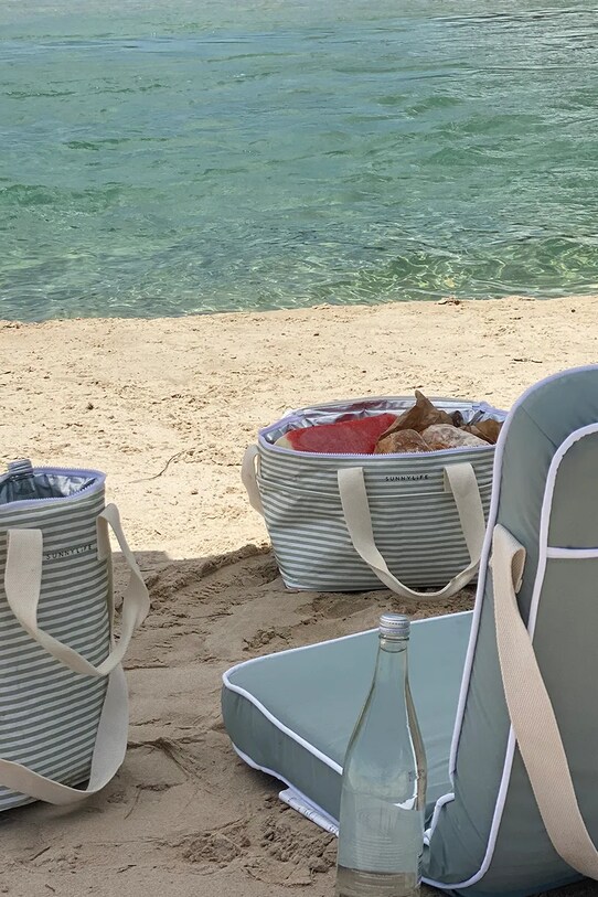 Θερμική τσάντα SunnyLife La Palma Sage Stripe 18,7 L S51NCBWS