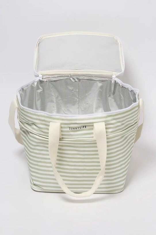 Lifestyle Θερμική τσάντα SunnyLife La Palma Sage Stripe 18,7 L S51NCBWS πράσινο