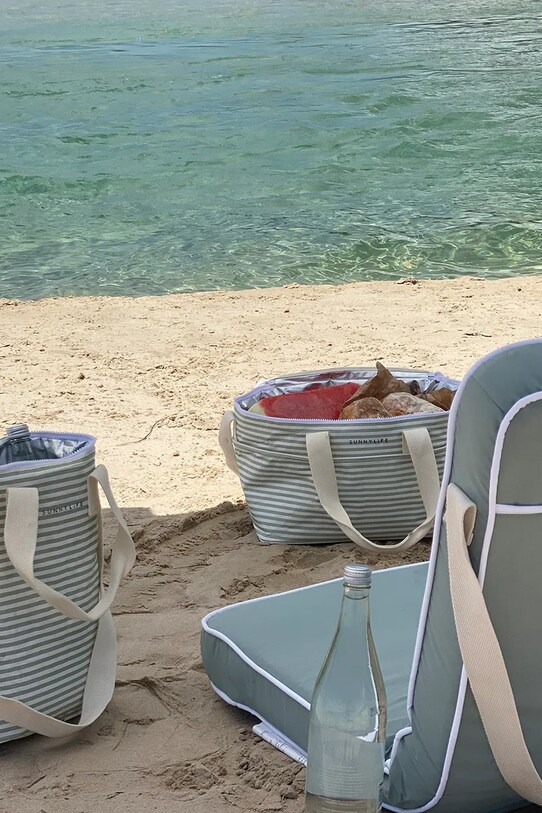 Θερμική τσάντα SunnyLife La Palma Sage Stripe 8 L πράσινο S51NTCWS
