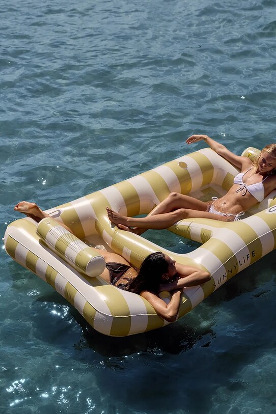 Στρώμα αέρα για κολύμπι SunnyLife Casa Sand Stripe S51LHCAS