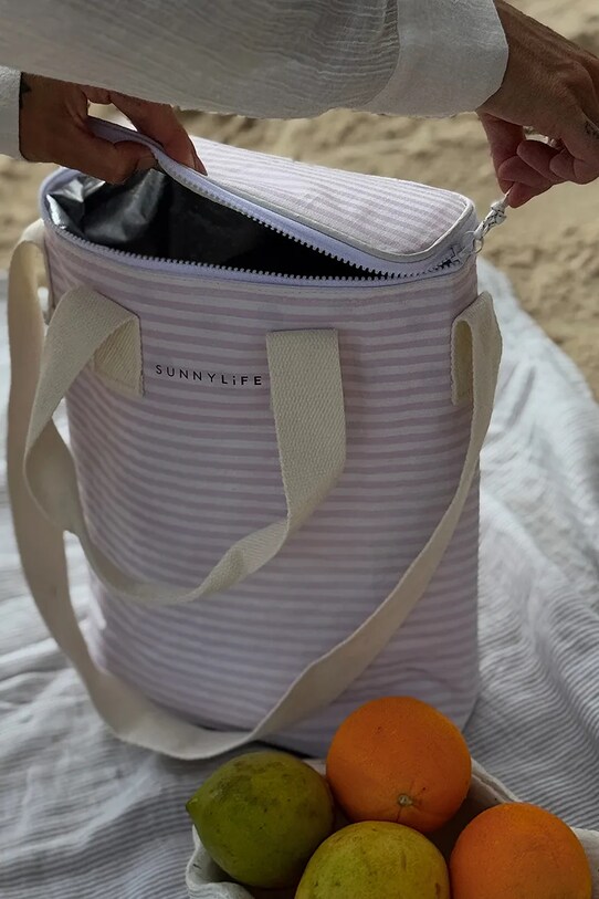 Θερμική τσάντα SunnyLife Lazy Days Pink Stripe 8 L S51NTCPK ροζ