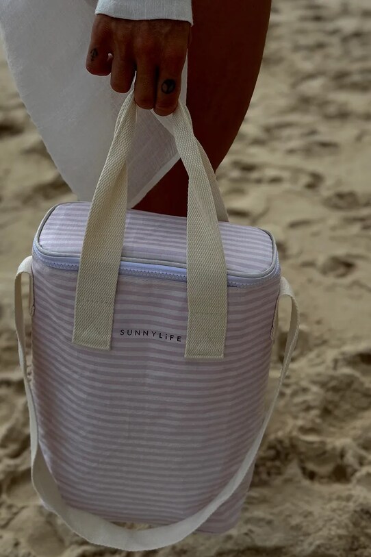 Θερμική τσάντα SunnyLife Lazy Days Pink Stripe 8 L S51NTCPK