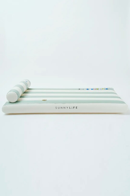 Στρώμα αέρα για κολύμπι SunnyLife Green Stripe πράσινο S3EXLLGR