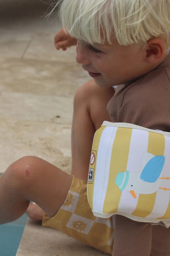 Lifestyle Μανίκια για μάθηση κολύμβησης SunnyLife Sammy the Seagull Mustard Stripe 2-pack S51NABMS κίτρινο
