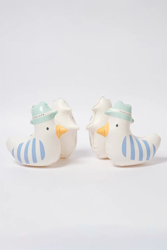 Μανίκια για μάθηση κολύμβησης SunnyLife Sammy the Seagull Blue Stripe πολύχρωμο S51KABBS