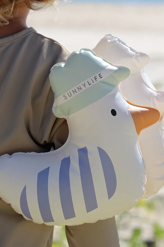 Μανίκια για μάθηση κολύμβησης SunnyLife Sammy the Seagull Blue Stripe S51KABBS πολύχρωμο