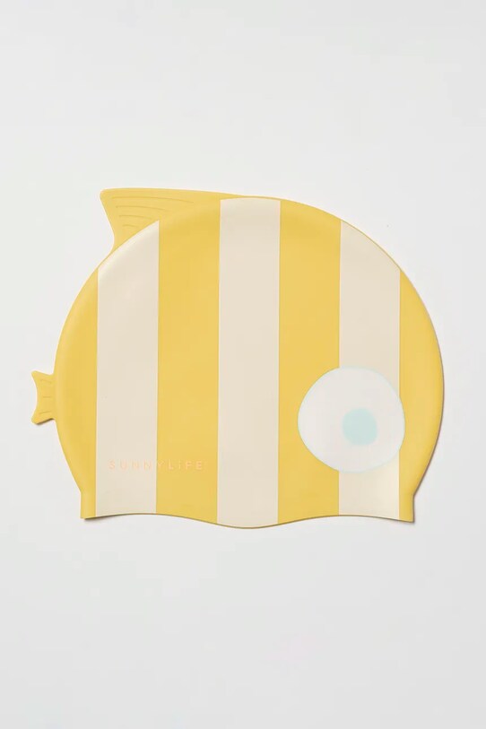 Παιδικό σκουφάκι κολύμβησης SunnyLife Finn the Fish κίτρινο S51SCMST