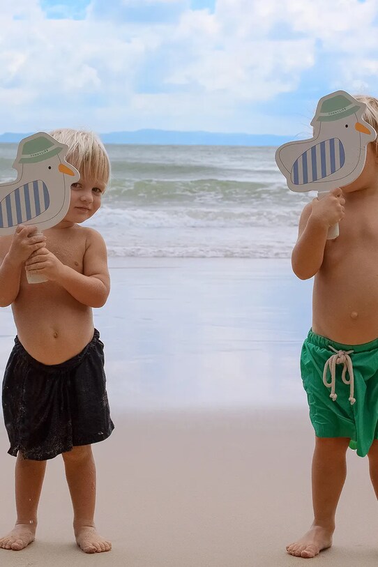 Σετ ρακέτες παραλίας και μπαλάκια SunnyLife Sammy the Seagull Blue Stripe 4-pack S51KVBML