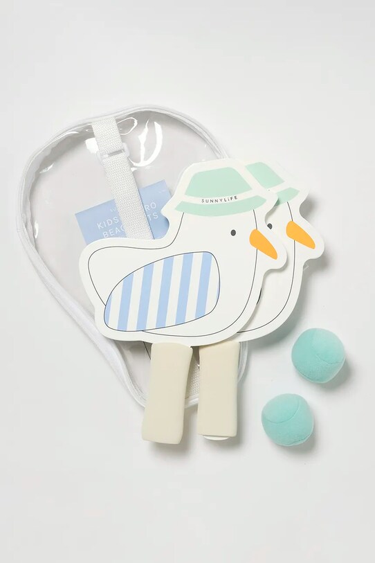 Σετ ρακέτες παραλίας και μπαλάκια SunnyLife Sammy the Seagull Blue Stripe 4-pack S51KVBML μπλε AA00