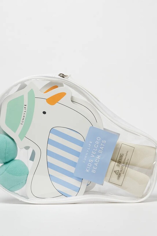 Lifestyle Σετ ρακέτες παραλίας και μπαλάκια SunnyLife Sammy the Seagull Blue Stripe 4-pack S51KVBML μπλε