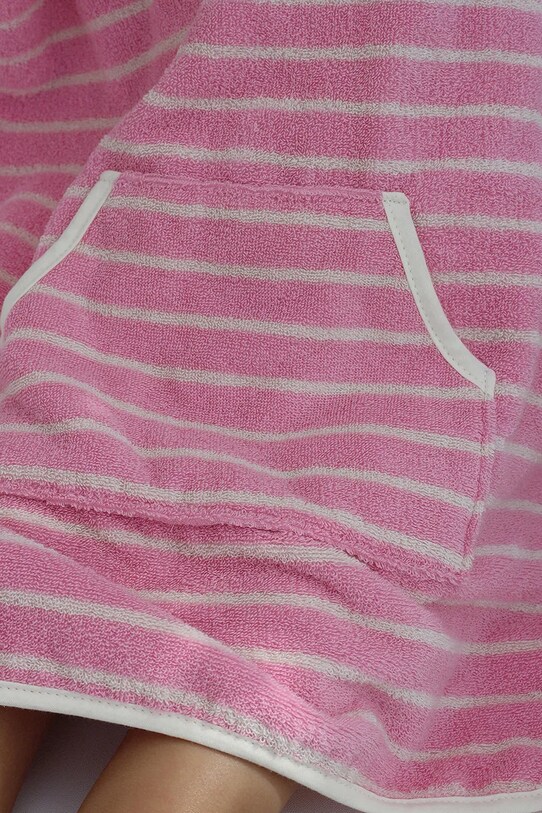 Παιδική πετσέτα με κουκούλα SunnyLife Cotton Candy Pink Stripe S51KHTPK