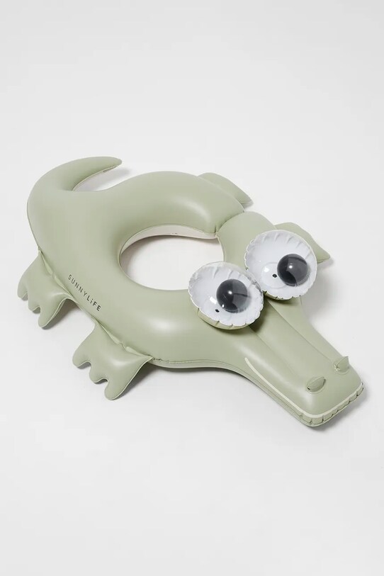 Παιδική ρόδα κολύμβησης SunnyLife Cookie the Croc Khaki πράσινο S41PRCRC