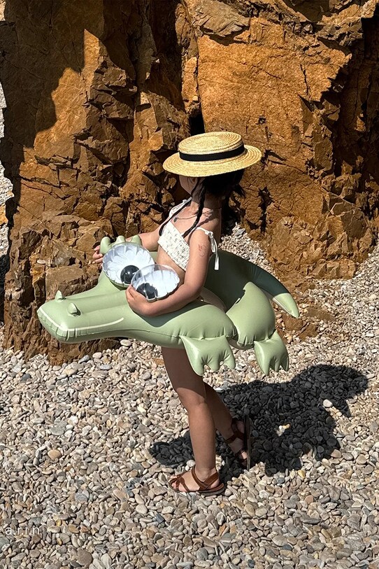 Παιδική ρόδα κολύμβησης SunnyLife Cookie the Croc Khaki S41PRCRC πράσινο