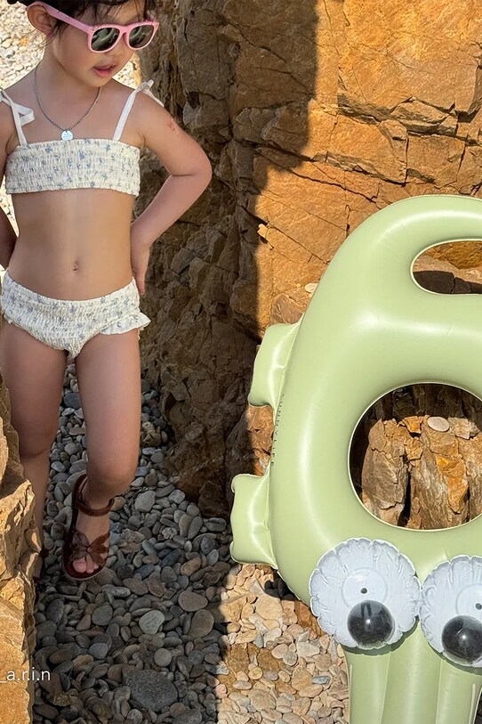 Παιδική ρόδα κολύμβησης SunnyLife Cookie the Croc Khaki S41PRCRC