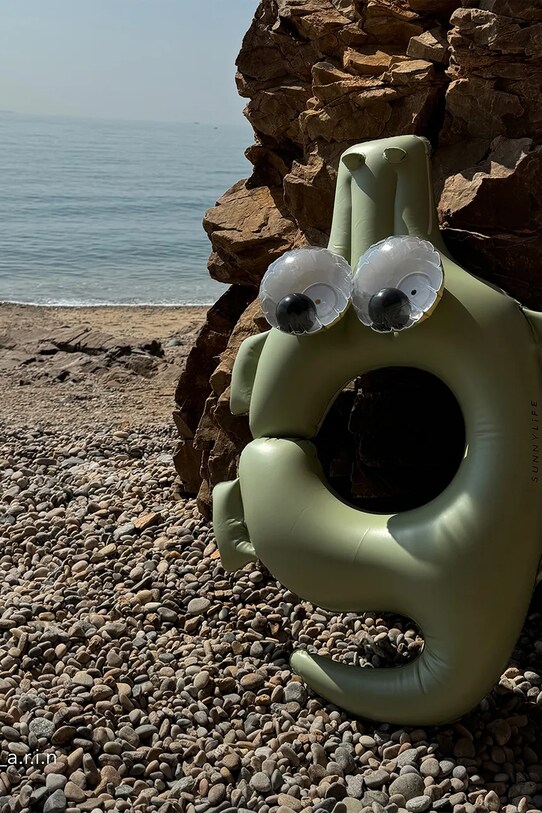Παιδική ρόδα κολύμβησης SunnyLife Cookie the Croc Khaki S41PRCRC