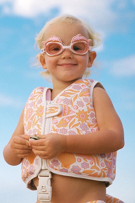 Παιδικά γυαλιά κολύμβησης SunnyLife Ocean Magic Pink x Rip Curl πολύχρωμο RCGOGOMP