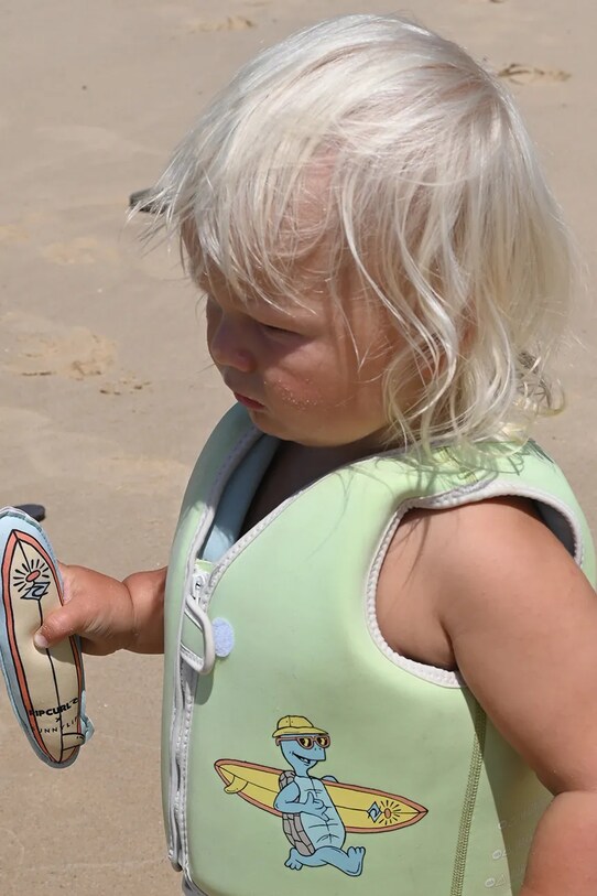 Παιδικό γιλέκο κολύμβησης SunnyLife Shred Turtle Aqua x Rip Curl 2-3 years RCSVMSTA