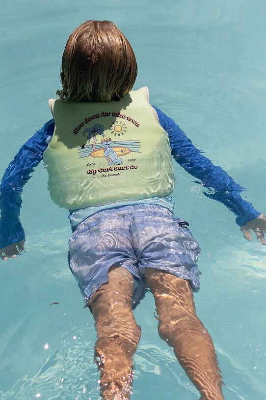 Παιδικό γιλέκο κολύμβησης SunnyLife Shred Turtle Aqua x Rip Curl 3-6 years RCSVLSTA