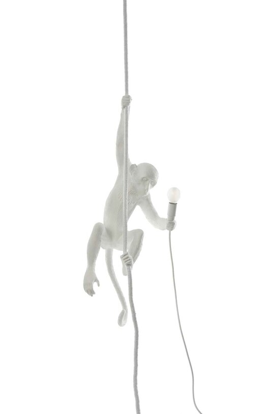Κρεμαστό φωτιστικό Seletti The Monkey Lamp Ceiling λευκό 14883