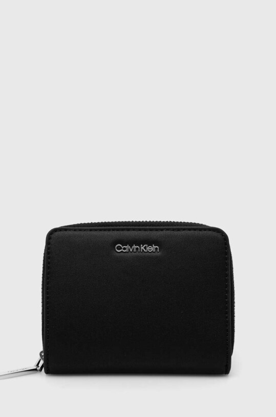 Πορτοφόλι Calvin Klein απομίμηση λείου δέρματος μαύρο K60K610300