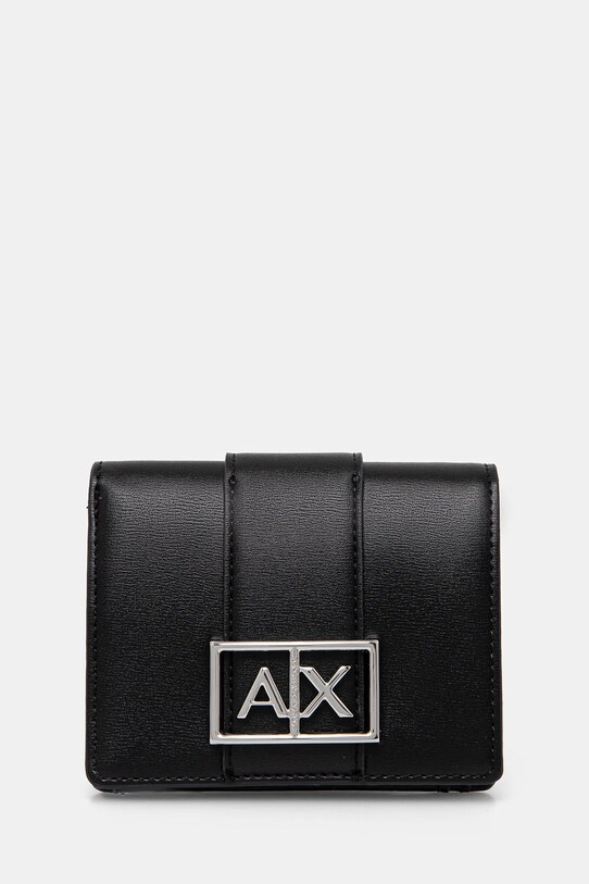 Πορτοφόλι Armani Exchange απομίμηση λείου δέρματος μαύρο XW000360.AF12039.NOS