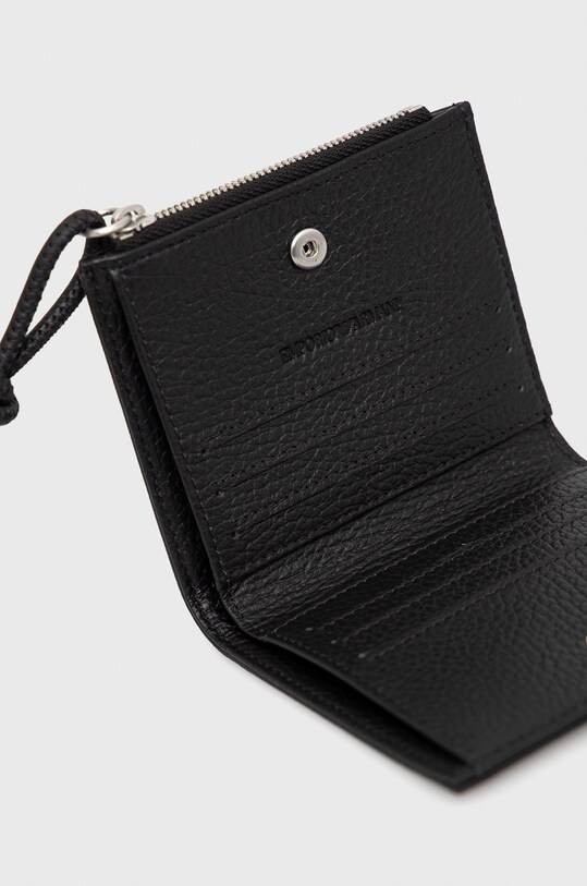 Δερμάτινο πορτοφόλι Emporio Armani Y4R262.Y068E.NOS μαύρο AA00