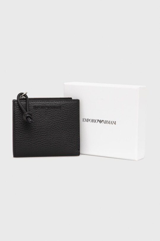 Δερμάτινο πορτοφόλι Emporio Armani μαύρο Y4R262.Y068E.NOS