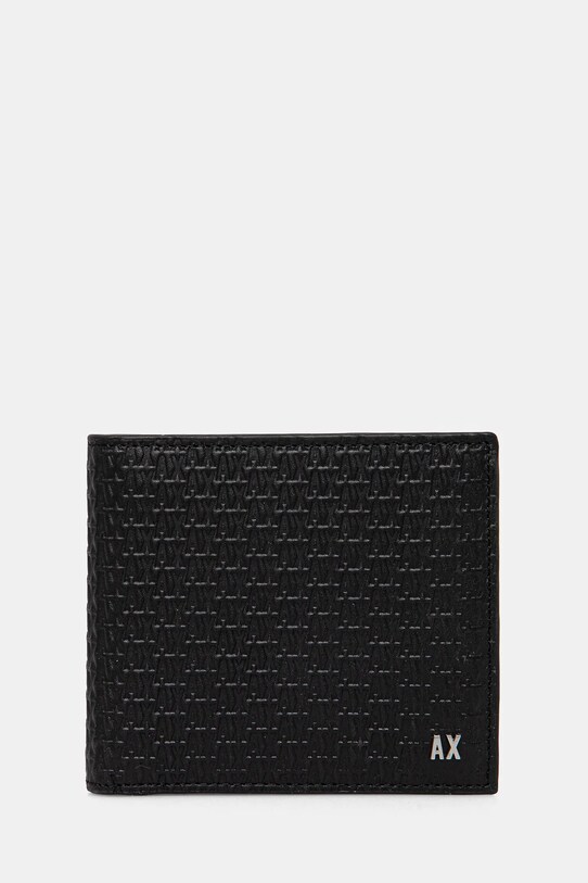 Δερμάτινο πορτοφόλι Armani Exchange λείο δέρμα μαύρο 958097.4R847.NOS