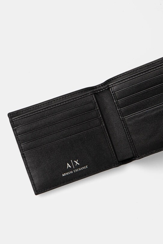 Δερμάτινο πορτοφόλι Armani Exchange 958097.4R847.NOS μαύρο AA00
