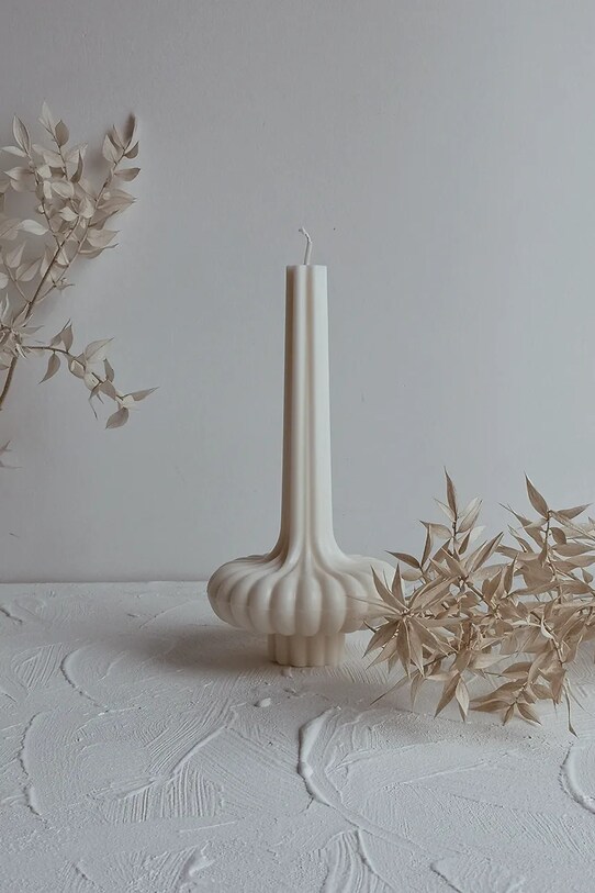 Διακοσμητικό κερί Temida Vase 250 g 5908451651039 μπεζ AA00