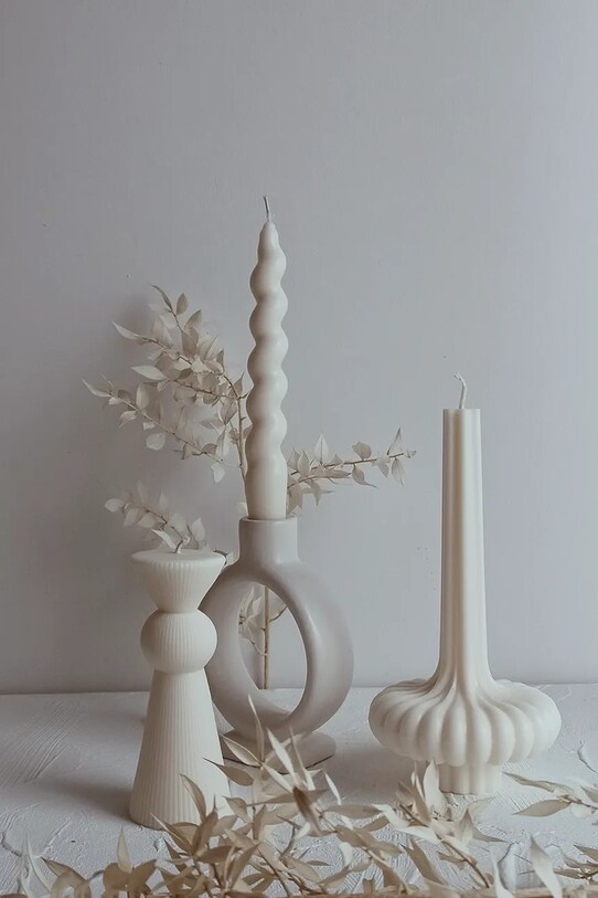 Διακοσμητικό κερί Temida Vase 250 g μπεζ 5908451651039