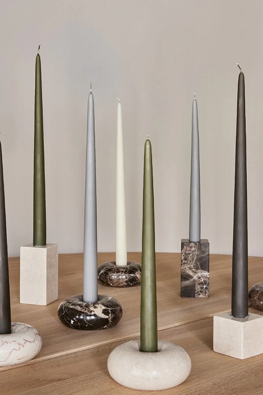 Διακοσμητικό κερί OYOY Fukai Candles M 2-pack L301378 μπεζ AA00