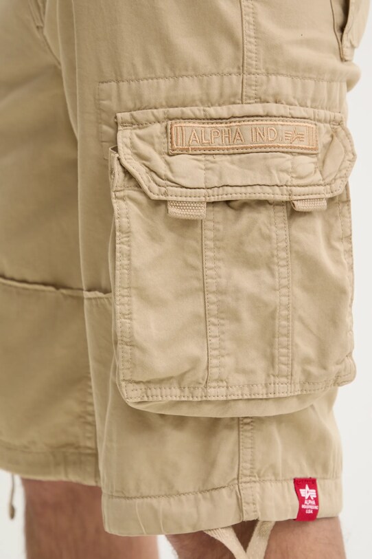 Βαμβακερό σορτσάκι Alpha Industries Alpha Industries Jet Short 191200 159 μπεζ 191200.159
