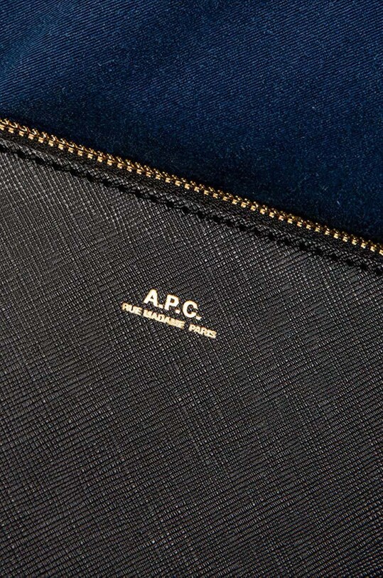 Δερμάτινη τσάντα A.P.C. Sac Sarah PXBJQ-F61404 BLACK PXBJQ.F61404