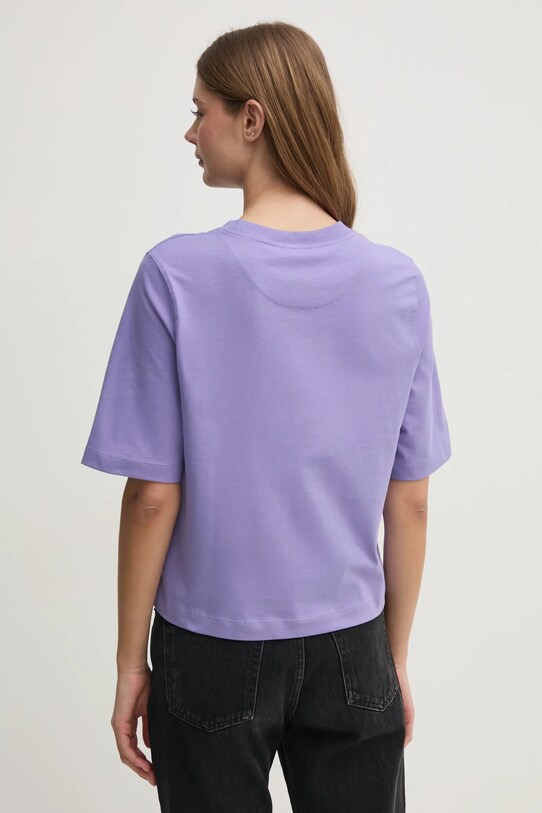 Ρούχα Βαμβακερό μπλουζάκι United Colors of Benetton 3BL0E17G5 μωβ