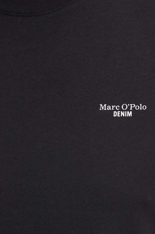 Βαμβακερό μπλουζάκι Marc O'Polo DENIM B61202151060 μαύρο