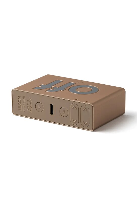 Ξυπνητήρι διπλής όψης Lexon Flip Mini LR158D1 κίτρινο