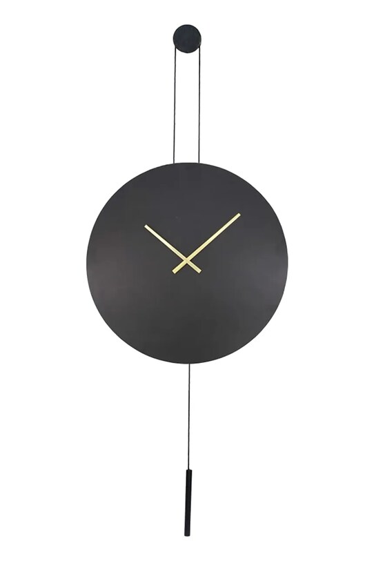 Ρολόι τοίχου home & lifestyle μαύρο 109879