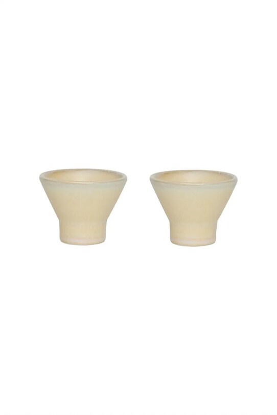 Ποτήρι αυγού OYOY Yuka 2-pack μπεζ L301133
