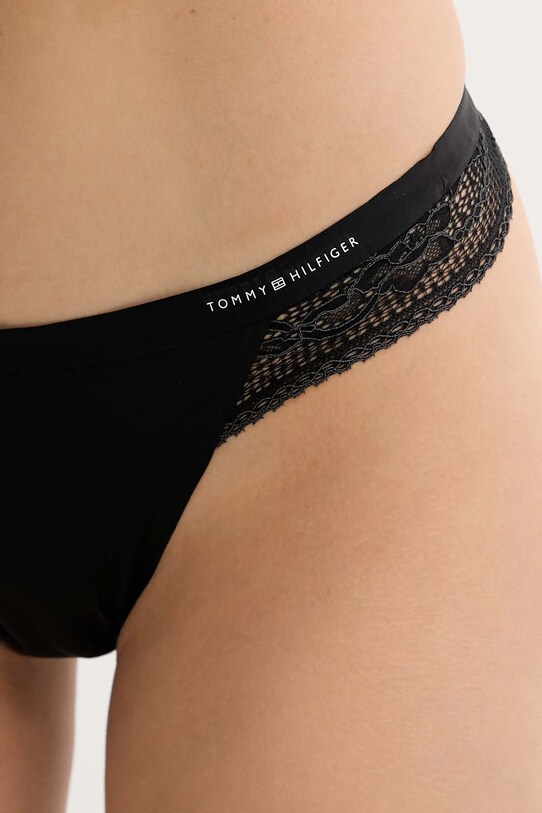 Στρινγκ Tommy Hilfiger μαύρο UW0UW02473
