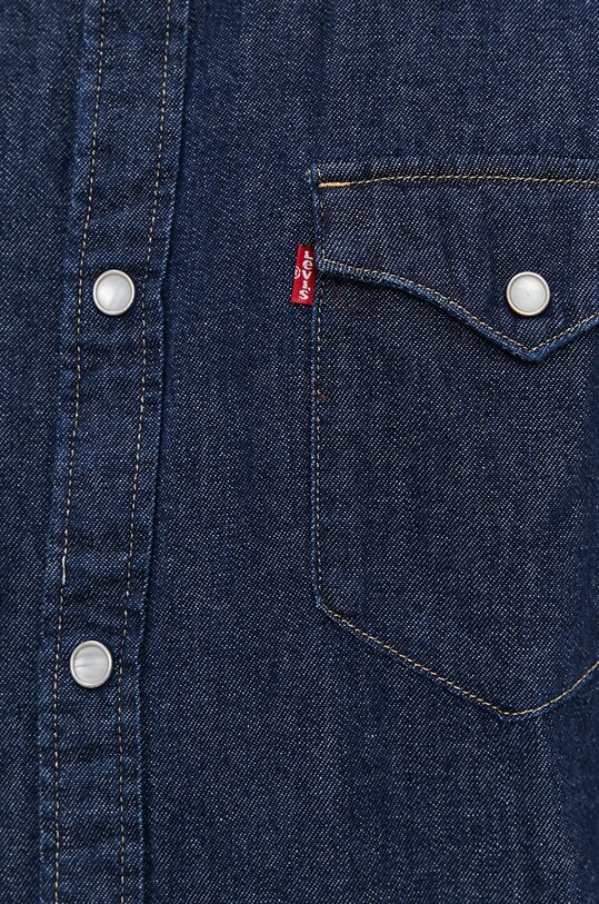 Βαμβακερό πουκάμισο Levi's σκούρο μπλε 85744.0000