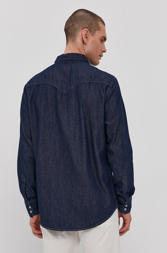 Βαμβακερό πουκάμισο Levi's 85744.0000 σκούρο μπλε AW21