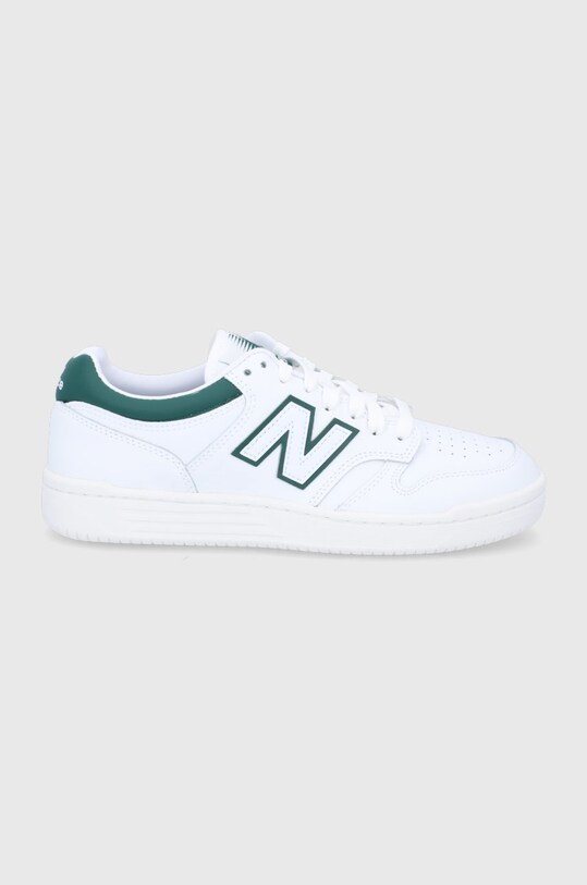 Δερμάτινα παπούτσια New Balance BB480LGT 480 Planet friendly λευκό BB480LGT