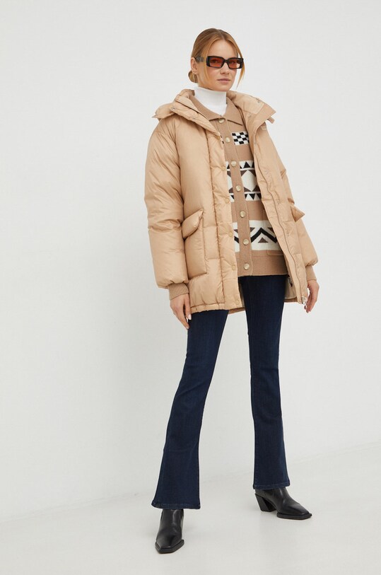 Μπουφάν με επένδυση από πούπουλα Levi's A3254.0002 μπεζ AW22