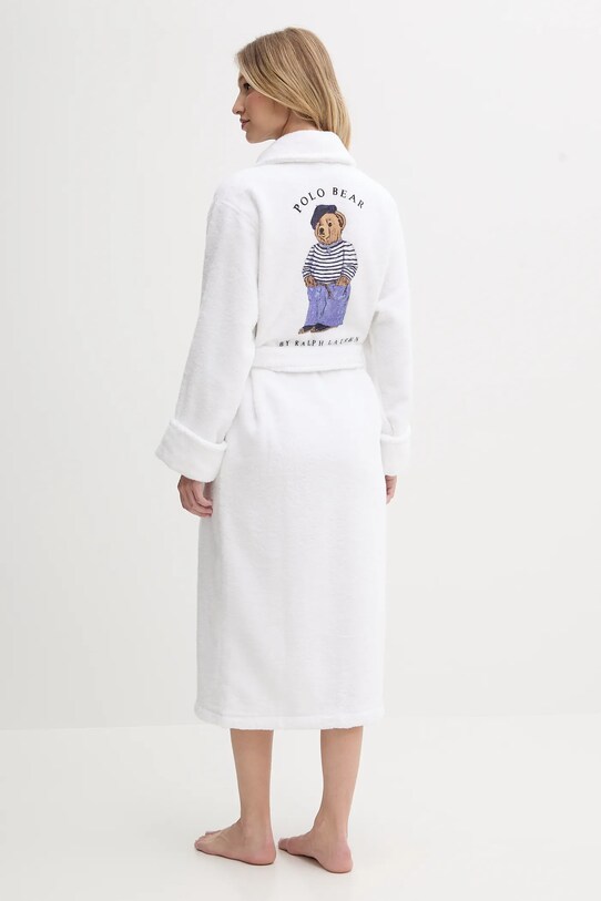 Βαμβακερό μπουρνούζι Polo Ralph Lauren βαμβάκι λευκό 4P0008