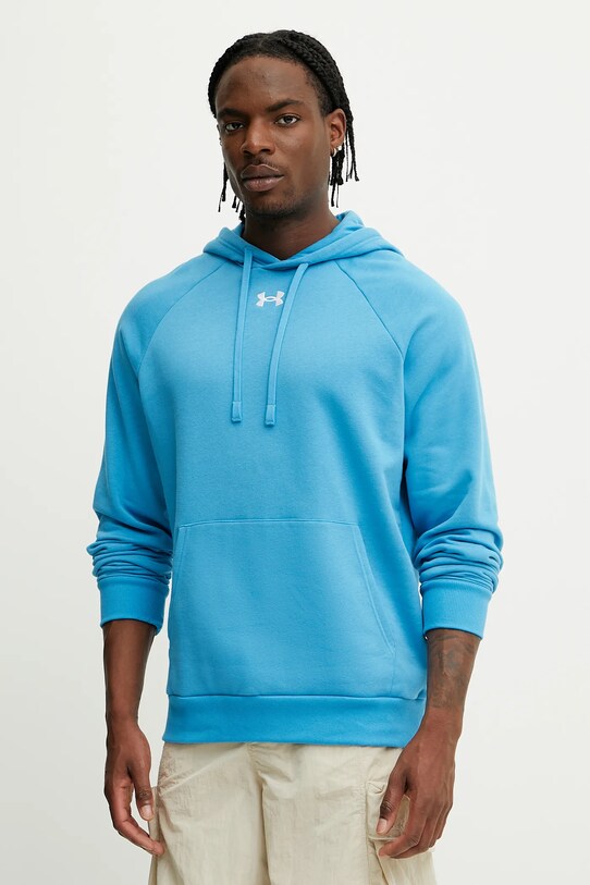 Μπλούζα Under Armour Rival Fleece με κουκούλα μπλε 1379757